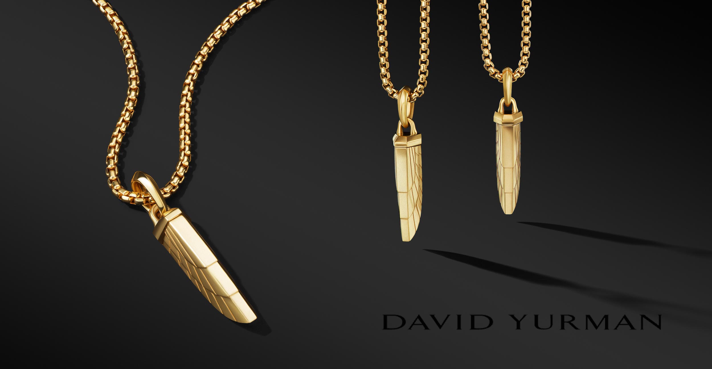 New York commercial jewelry photographer, still life photography David Yurman gold necklace Empire Collection