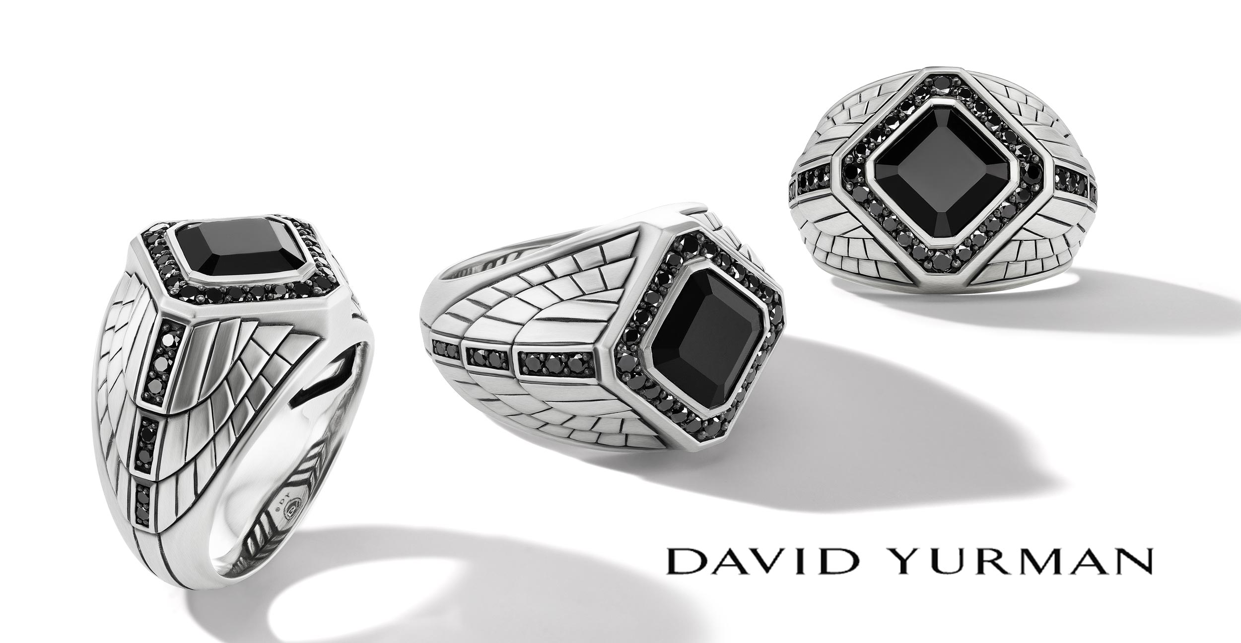 New York commercial jewelry photographer, still life photography David Yurman silver ring Empire Collection
